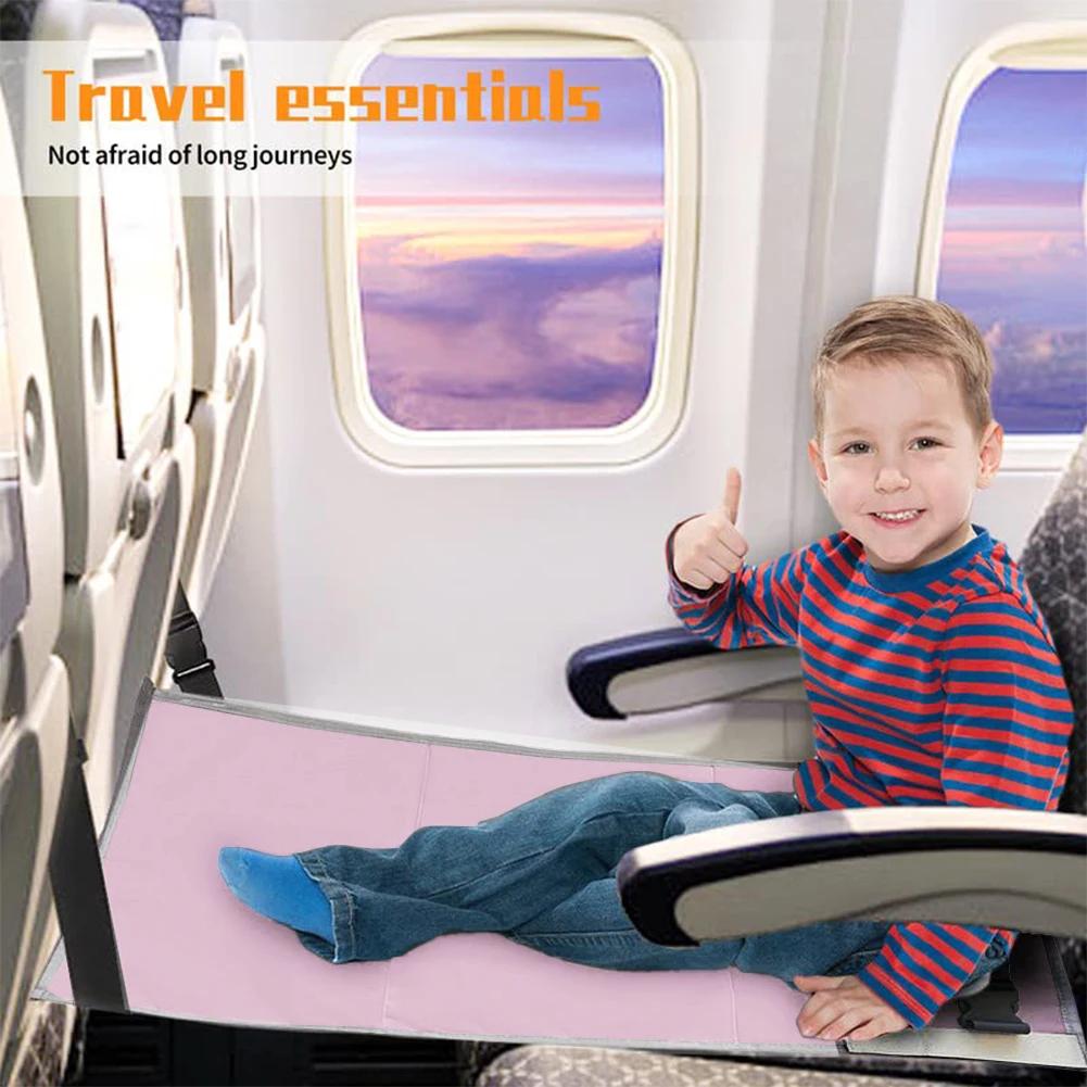  비행기 좌석 익스텐더, 어린이 여행 비행기 침대, 어린이 비행기 여행 발 받침대,  여행 침대, 용 해먹